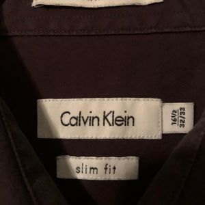 Calvin Klein long sleeve collared button up.
